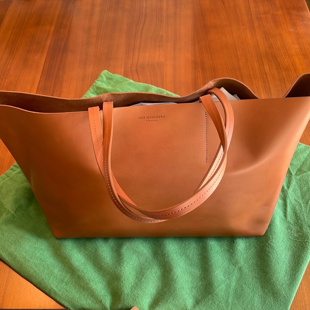 NWOT Ann Mashburn Italian Leather Tote